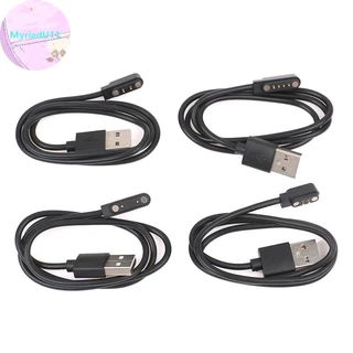 Myriadu Universal Smart Watch Charger สายไฟสายชาร์จแม่เหล็ก 2 Pin 4 Pin USB Charger สําหรับสมาร์ทนาฬิกา 7.62 มม.2.54 มม.4 มม.สายชาร์จ TH