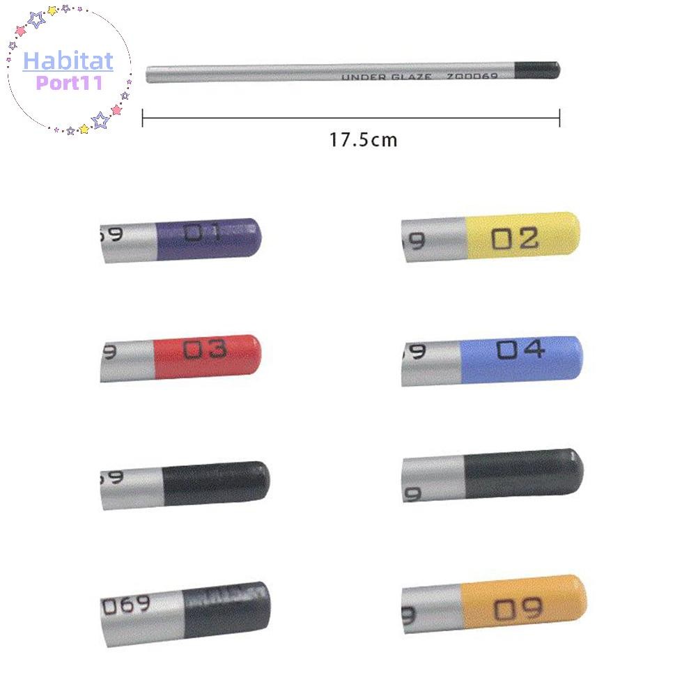 Habitatport เครื่องปั้นดินเผา Art Underglaze ดินสอสีเซรามิค DIY Hand-Painted Hook Line th ราคา ถูกที่สุด ดีลบีเคเค แกลเลอรีภาพที่ 5