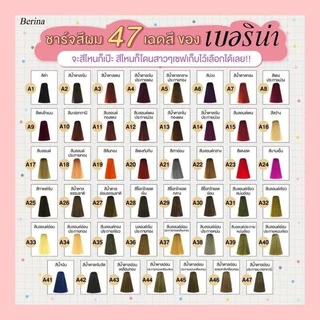 (ยกโหลx12 กล่อง) Berinaเบอริน่า ครีมเปลี่ยนสีผมสีย้อมผมปิดผมขาวปิดหงอกสีแฟชั่น