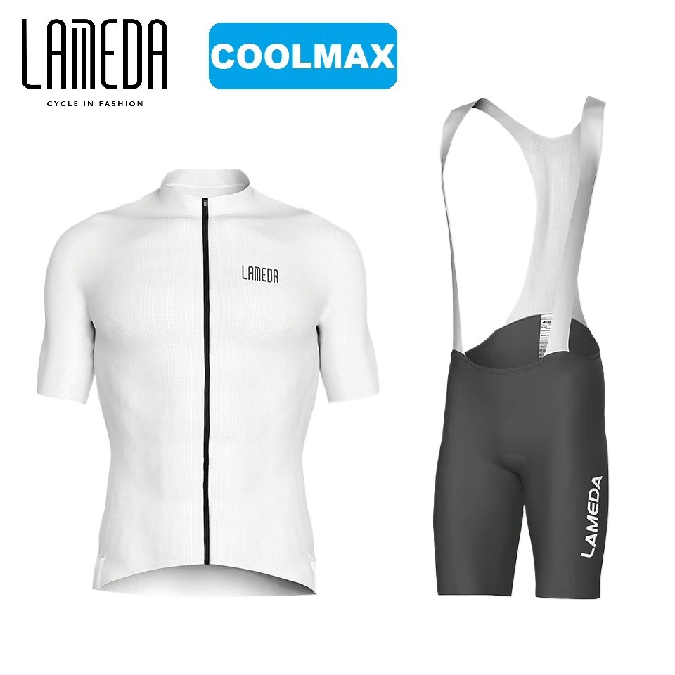 Lameda powerband เสื้อเจอร์ซีย์นักปั่นสําหรับผู้ชายฤดูร้อนขี่จักรยานกางเกงขาสั้นเอี๊ยมขี่จักรยานเสื้อจักรยานระบายอากาศ ราคา ถูกที่สุด ดีลบีเคเค แกลเลอรีภาพที่ 7