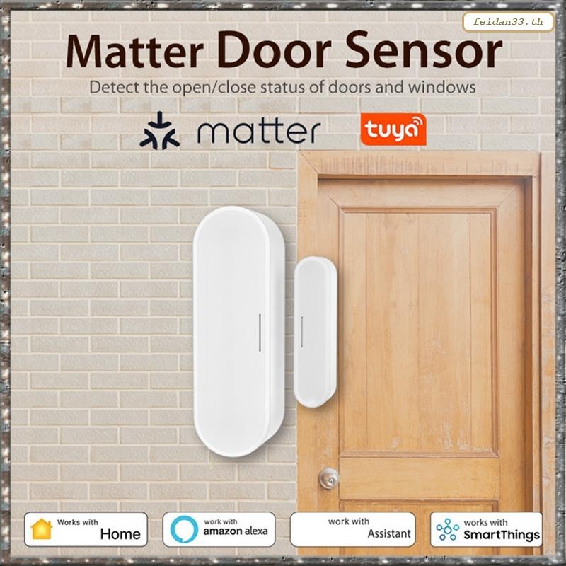 [LHY] Tuya Matter Thread Door Window Sensor USB Powered Smart Home Smart Door Sensor Alarm for Home 