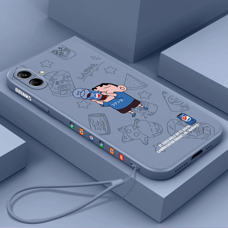 เคส Samsung A05 Samsung A06 Samsung A04 tpu ฟรีเชือกเส้นเล็กแฟชั่นเคสโทรศัพท์แบบนิ่ม KCXX ราคา ถูกที่สุด ดีลบีเคเค แกลเลอรีภาพที่ 4
