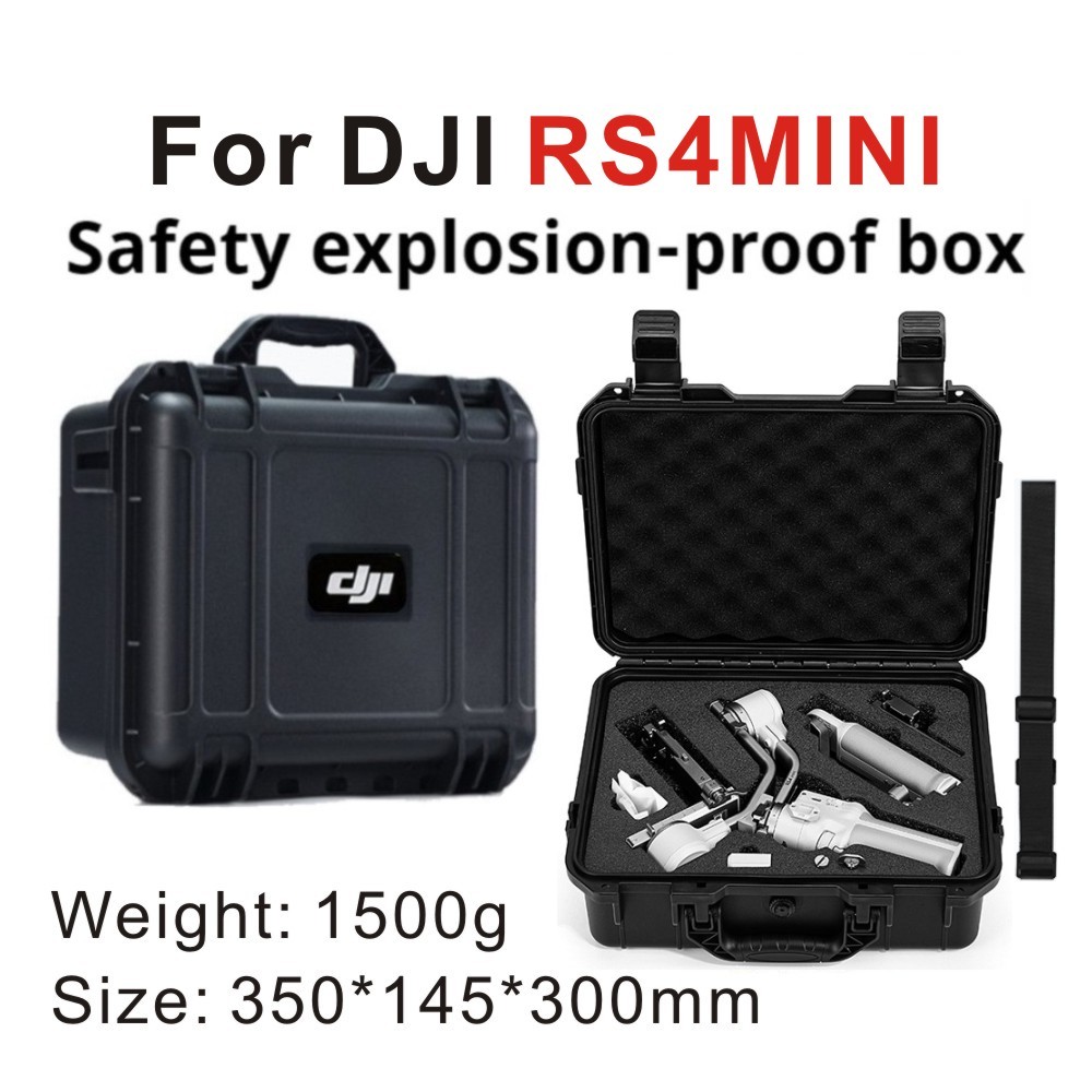 เหมาะสําหรับเคสป้องกันการระเบิด DJI RS4mini, เคสกันน้ํานิรภัย Ronin RS4mini โคลงกระเป๋าเดินทางกลางแจ
