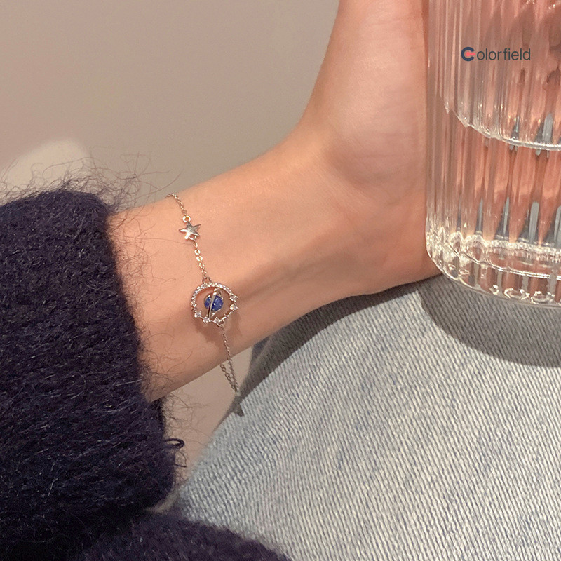 Colorfield สร้อยข้อมือหัวใจสไตล์มินิอารมณ์เย็นสร้อยข้อมือขนาดเล็กสำหรับสาว ๆ