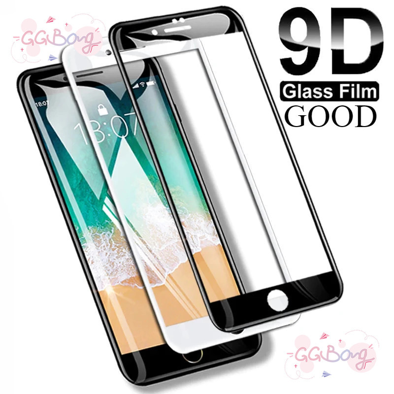ตัวป้องกันหน้าจอแก้วเต็มรูปแบบ 9D เคสไอโฟน 16 11 13 15 12 14 Pro Max XR 16 14 6 15 7 6s 8 Plus X XS MAX SE
