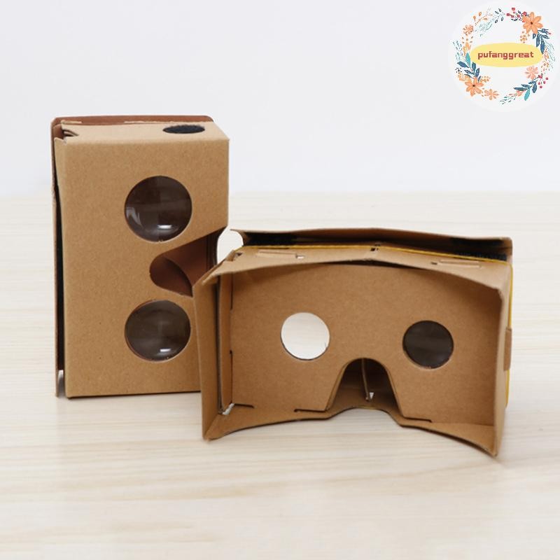 Pufanggreat 1 ชิ้นกระดาษแข็ง 3D Vr แว่นตาเสมือนจริงสําหรับ Android หรือโทรศัพท์ใหม่ TH
