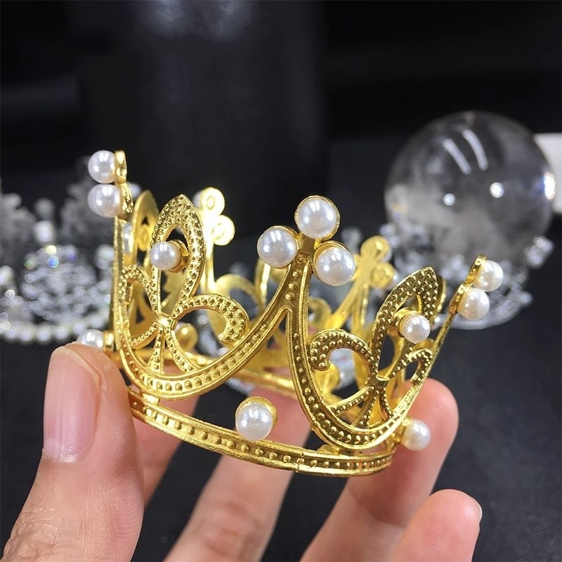 Featured การตกแต่งเค้กมงกุฎ/มงกุฎเด็กแบบวินเทจ/มงกุฎไข่มุก ขนาดเล็ก สําหรับตกแต่งเค้กวันเกิดเด็ก - รูปที่ 3