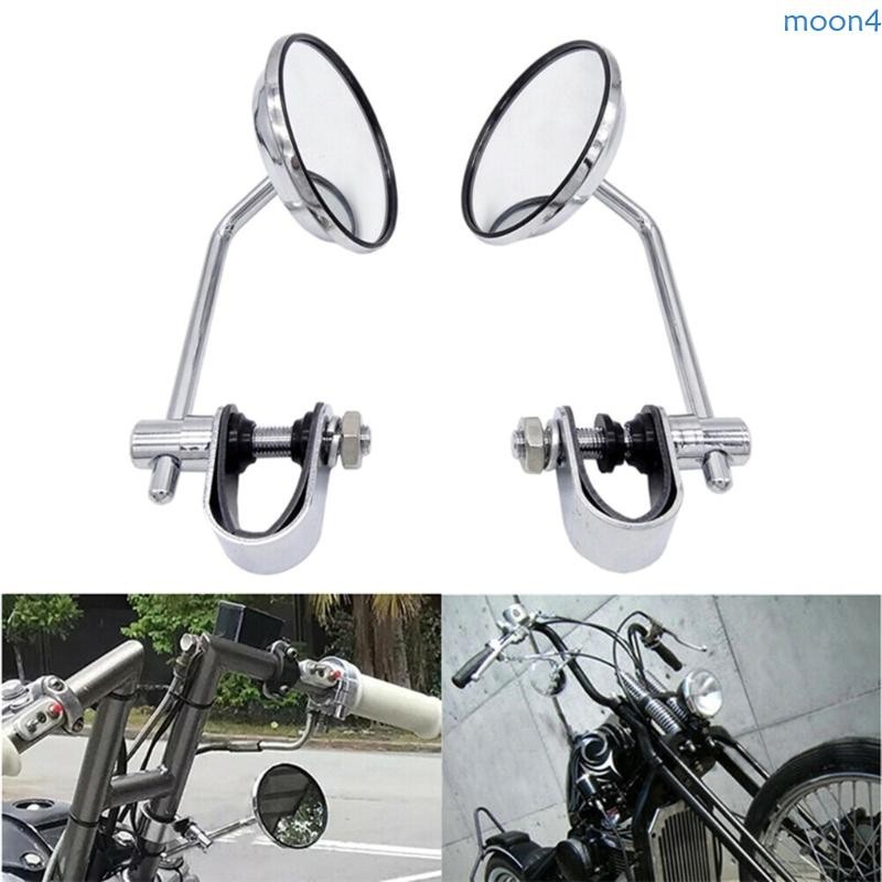 Moon3 กระจกมองหลังไฟฟ้า ติดแฮนด์บาร์ ปรับได้ สําหรับ 7 8 22 มม. 2 ชิ้น