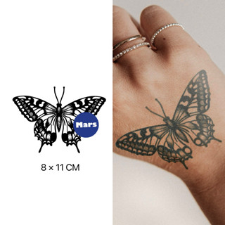 【Mars Tattoo】ใหม่ สติกเกอร์รอยสักชั่วคราว ลายผีเสื้อ กึ่งถาว…