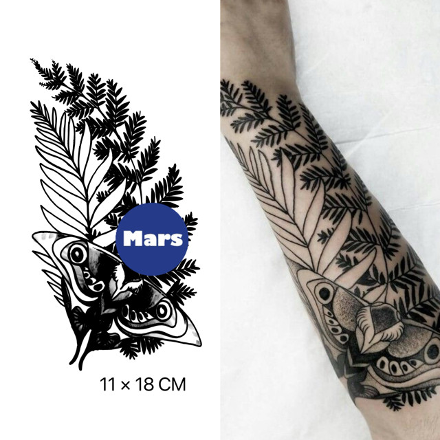 Mars Tattooเทคโนโลยีใหม่เมจิก ติดทนนาน 2 สัปดาห์ รอยสักกึ่งถาวร รอยสักชั่วคราว สติ๊กเกอร์รอยสัก รอยส