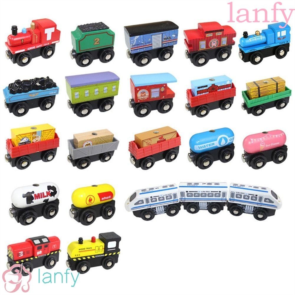 รถไฟไม้แม่เหล็กของเล่นของเล่นดิจิตอลเด็กเรียนรู้ของเล่นประกอบการประกอบ