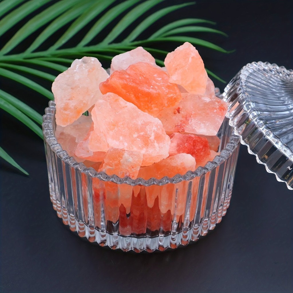 เกลือ หิมาลายัน (ก้อนใหญ่ ขนาด 45-50 กรัม) 1pc Natural High-qualityOrange Salt Crystal Raw Stone,Healing Crystal Stone,