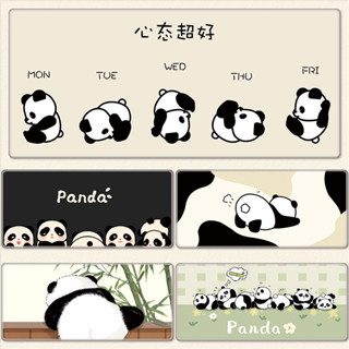 แผ่นรองเมาส์แพนด้าน่ารักการ์ตูนเกมแผ่นขนาดใหญ่โต๊ะคอมพิวเตอร…
