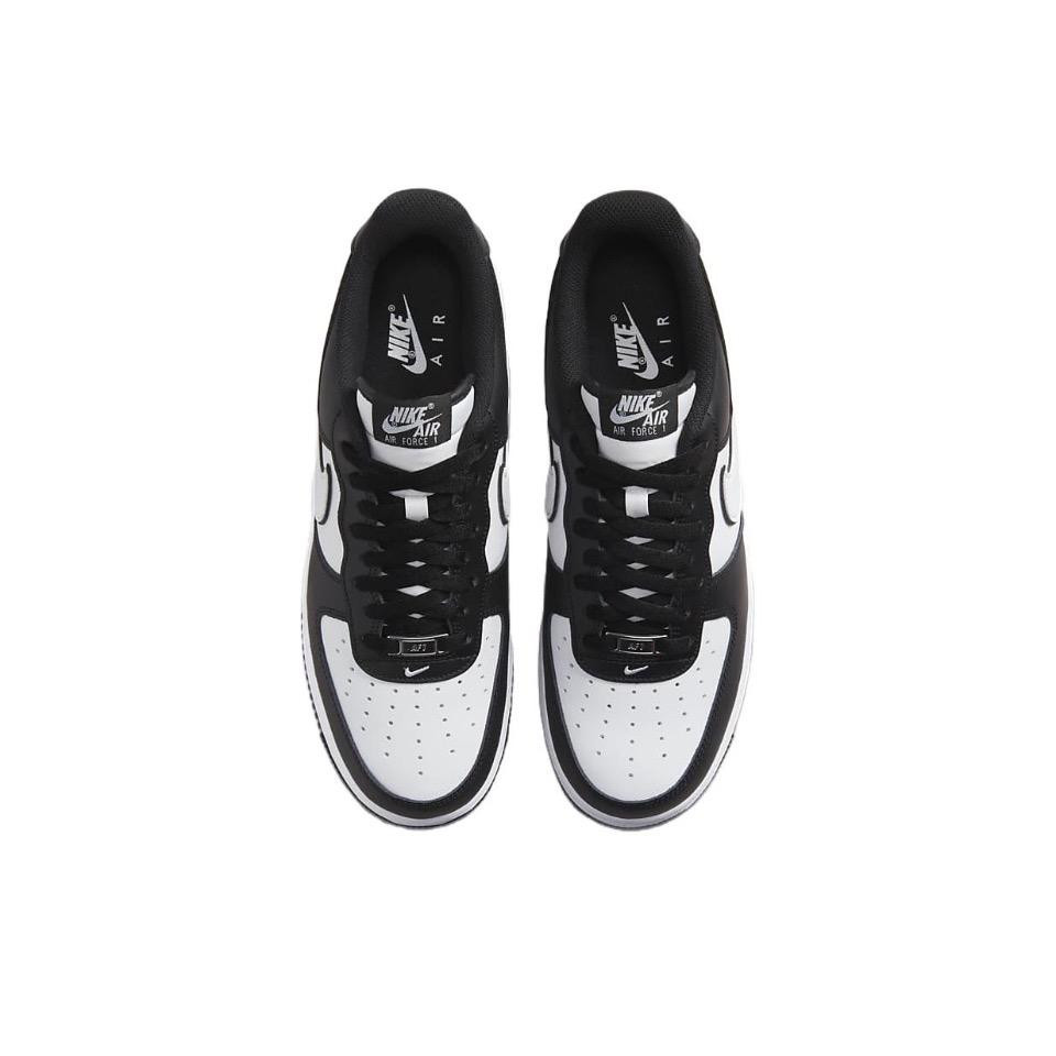 Nike Air Force 1 Low "Panda" รองเท้าผ้าใบกันลื่นสีขาวและสีดำของแท้ 100%