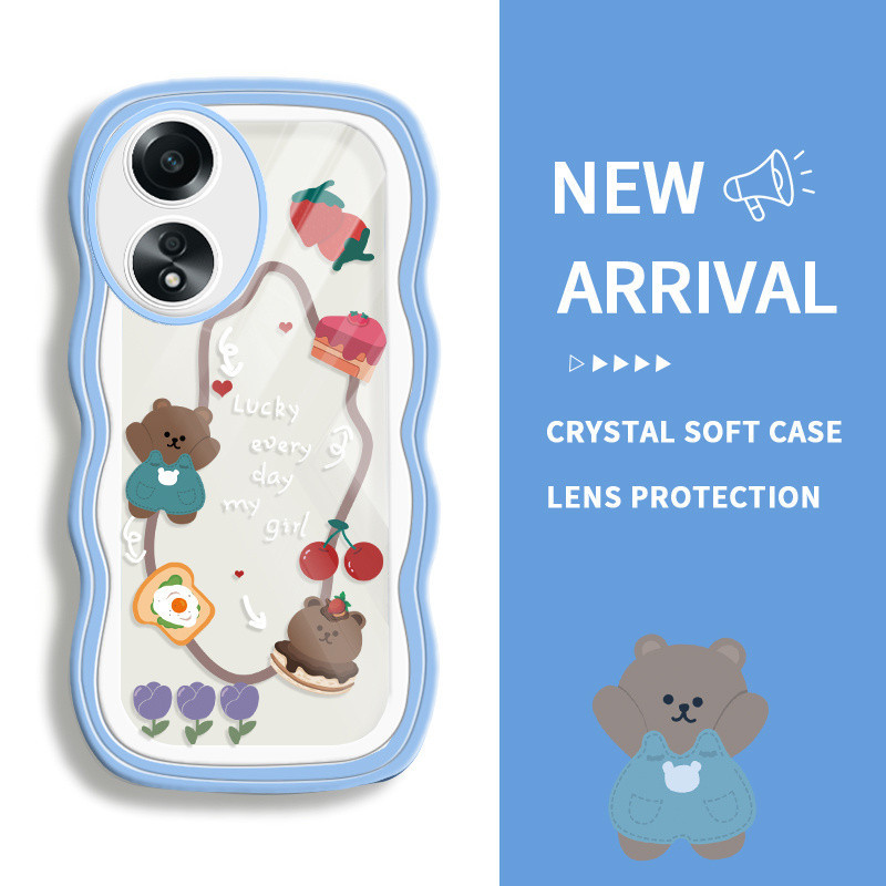 ปลอก HP สําหรับ Oppo A58 4G สําหรับ OppoA58 OPOP 0PP0 A58 OP กรณี Softcase Kesing Lucu โทรศัพท์ Cess