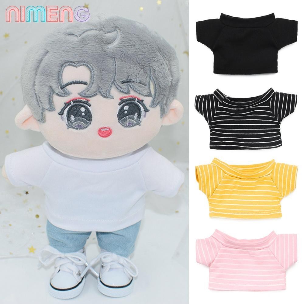 Nimeng เสื้อยืด ผ้าฝ้าย 20 ซม. อุปกรณ์เสริม สําหรับตกแต่งบ้านตุ๊กตา