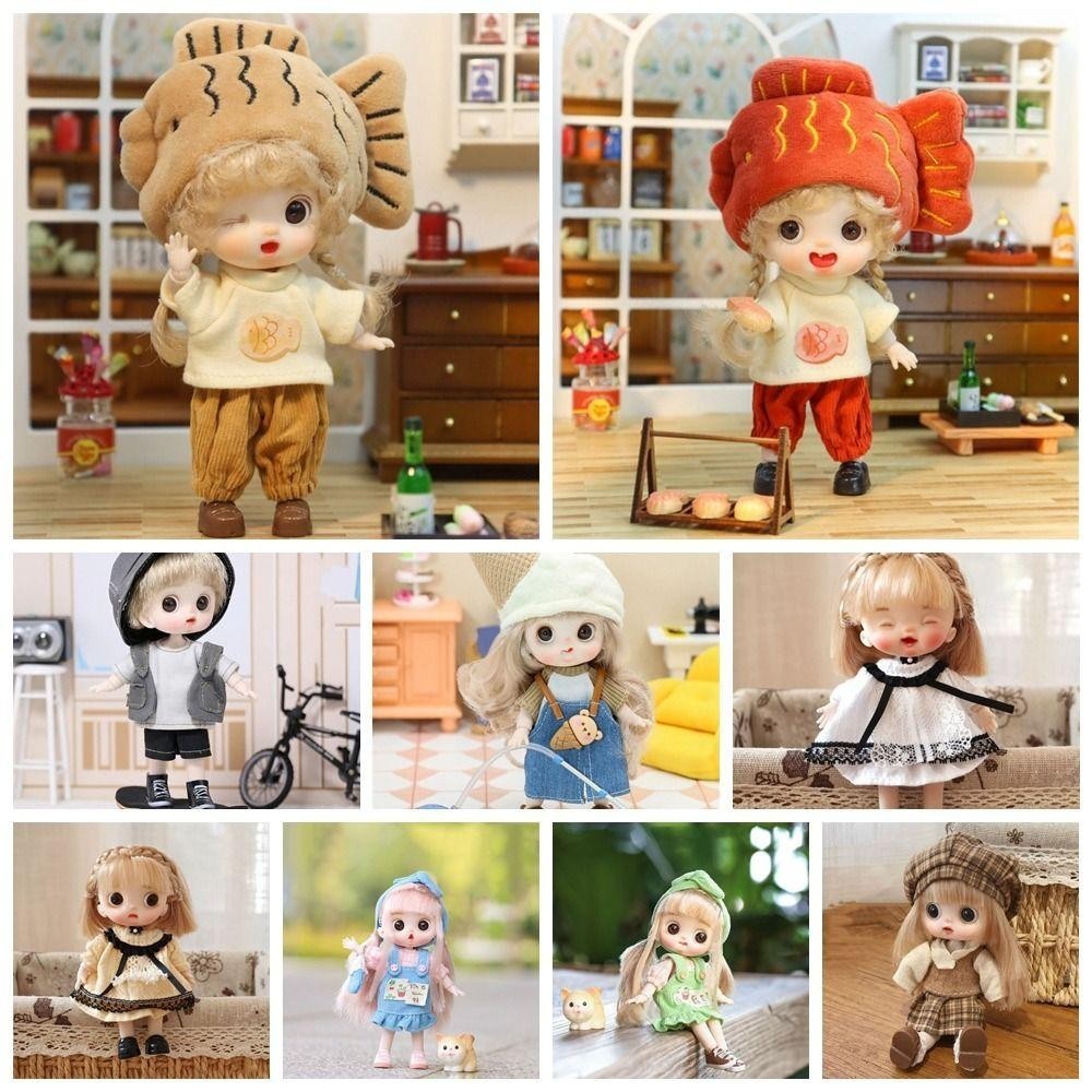 Sevenhome3e Ob11 ตุ๊กตาเสื้อผ้า, Movable Joints ปรับ Obitsu 11 เสื้อผ้าตุ๊กตา, 1/12 Bjd ตุ๊กตา Ob11 14 ซม.Mini Kawaii Obitsu เสื้อผ้าตุ๊กตาเด็ก ราคา ถูกที่สุด ดีลบีเคเค แกลเลอรีภาพที่ 6