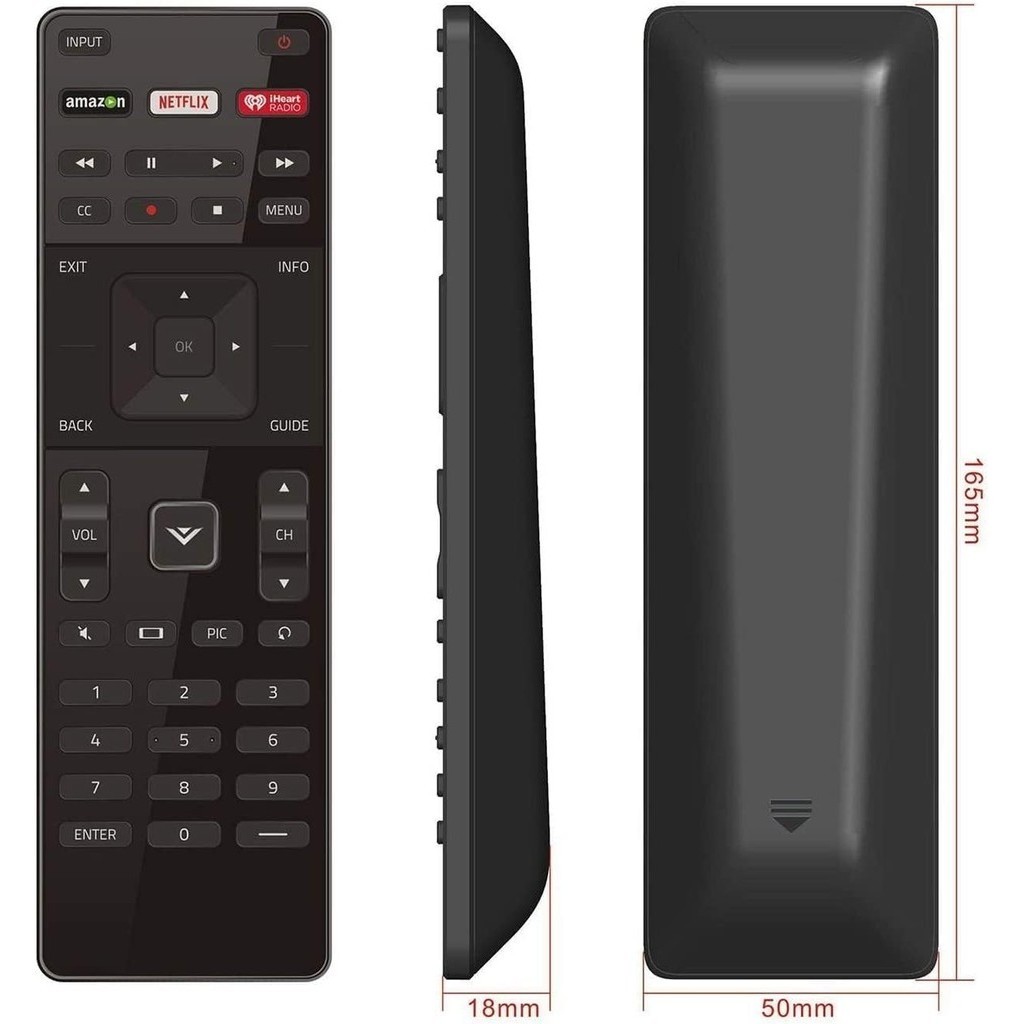 รีโมทคอนโทรลสําหรับ Vizio Smart TV D28H-D1 D32H-D1 D40-D1 D43-D2 D48-D0 D48f-E0 D60-D3 D70-E1f-E4f-E