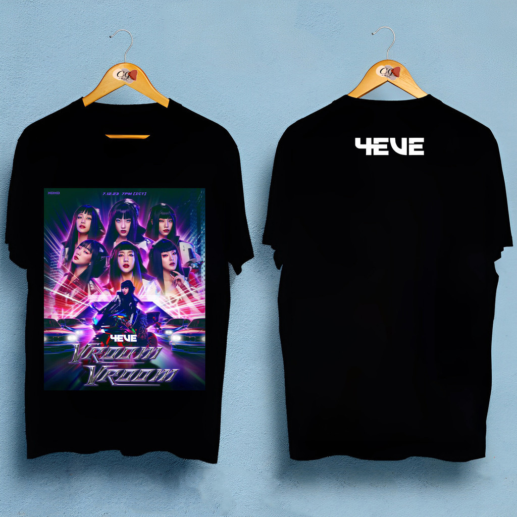 [New in 2023🔥4EVE สำหรับ aye-4EVE สำหรับ aye ผ้าฝ้ายแขนสั้นพิมพ์เสื้อยืด