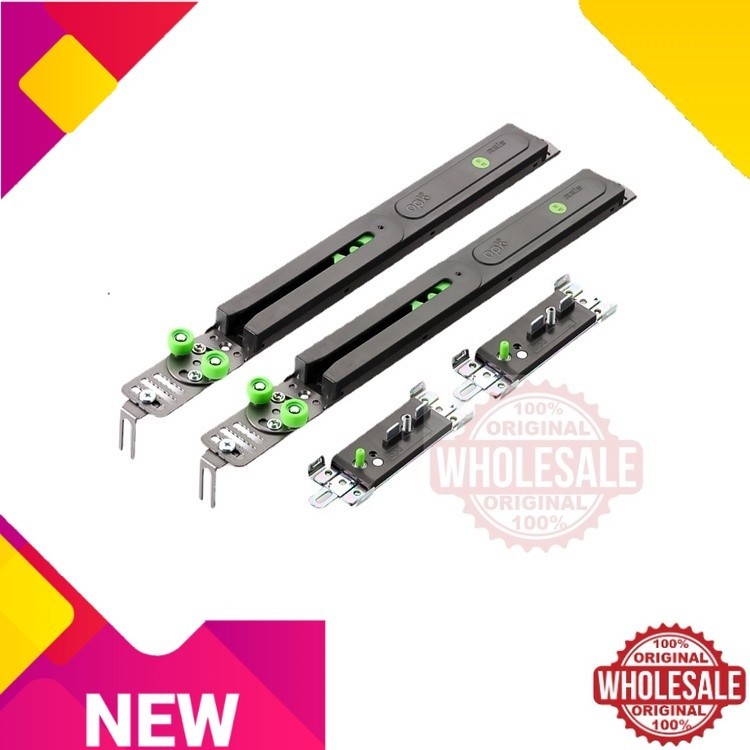 OPK WARDRODE SYSTEM คิ้วประตูบานเลื่อนตู้เสื้อผ้า OPK บัฟเฟอร์ปิดนุ่ม [1PAIR = 2SET] ระบบประตูเลื่อน