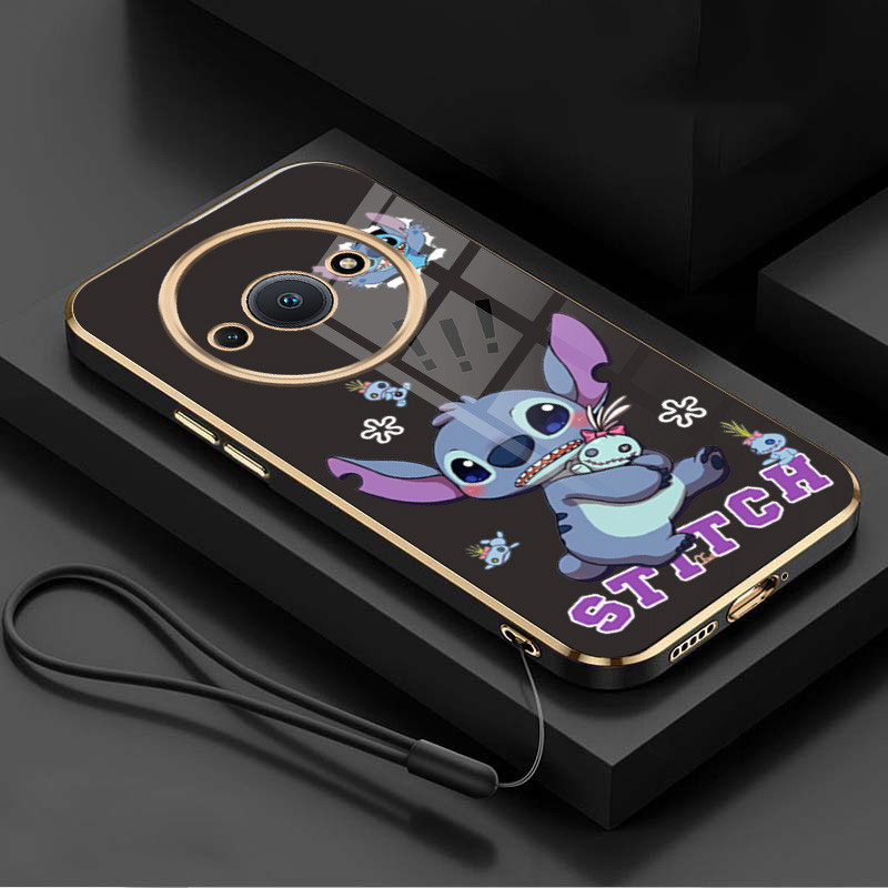 เคสโทรศัพท์มือถือ แบบนิ่ม ลายการ์ตูนมอนสเตอร์ ขอบสี่เหลี่ยม สําหรับ Xiaomi Redmi A3 Feared Stitch