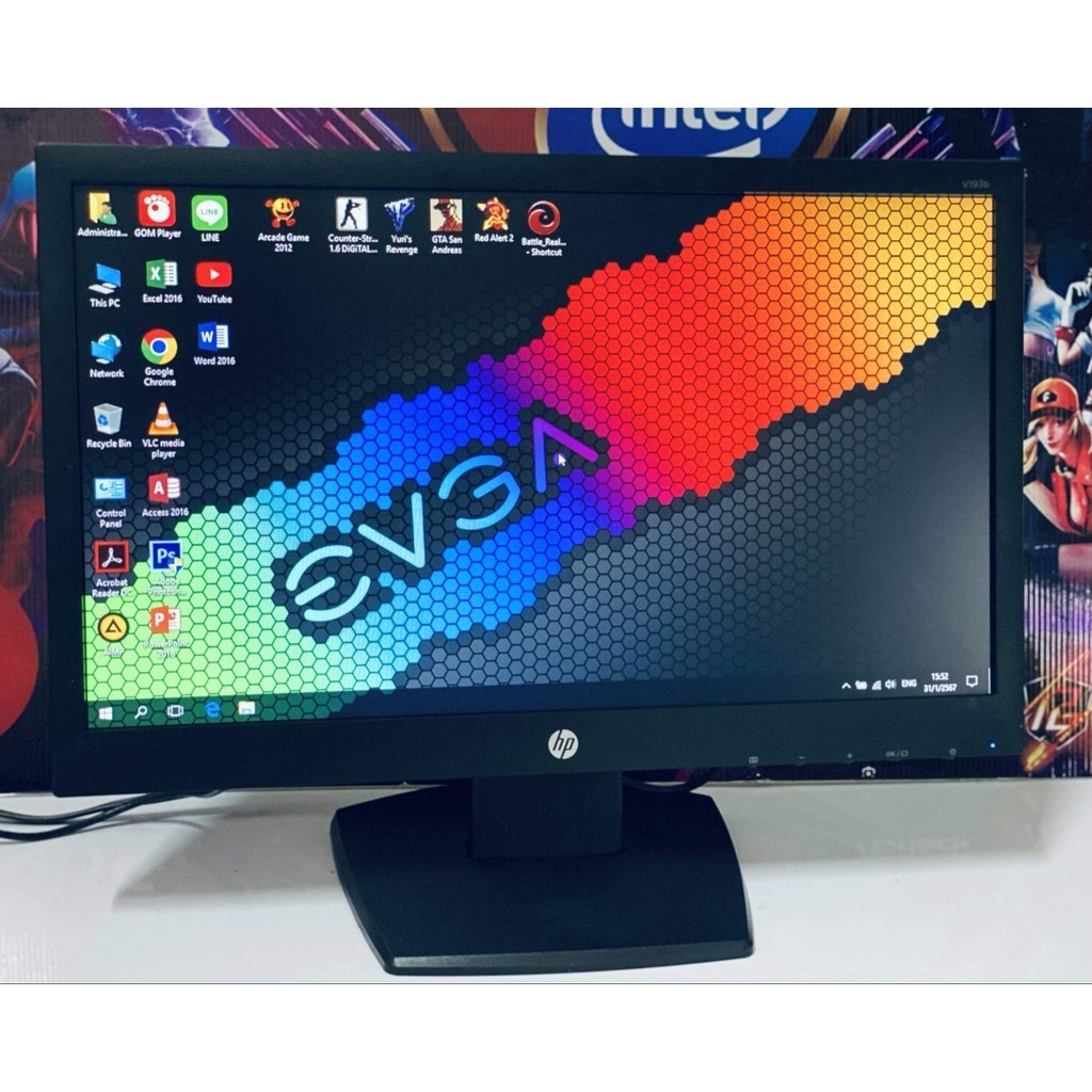 จอคอม 19 นิ้ว HP V193b จอ Monitor ภาพสวย มือสอง คุณภาพ คัดเกรด Aแบรนด์ HP รุ่น V193bปุ่มปรับฟังชั่นใ