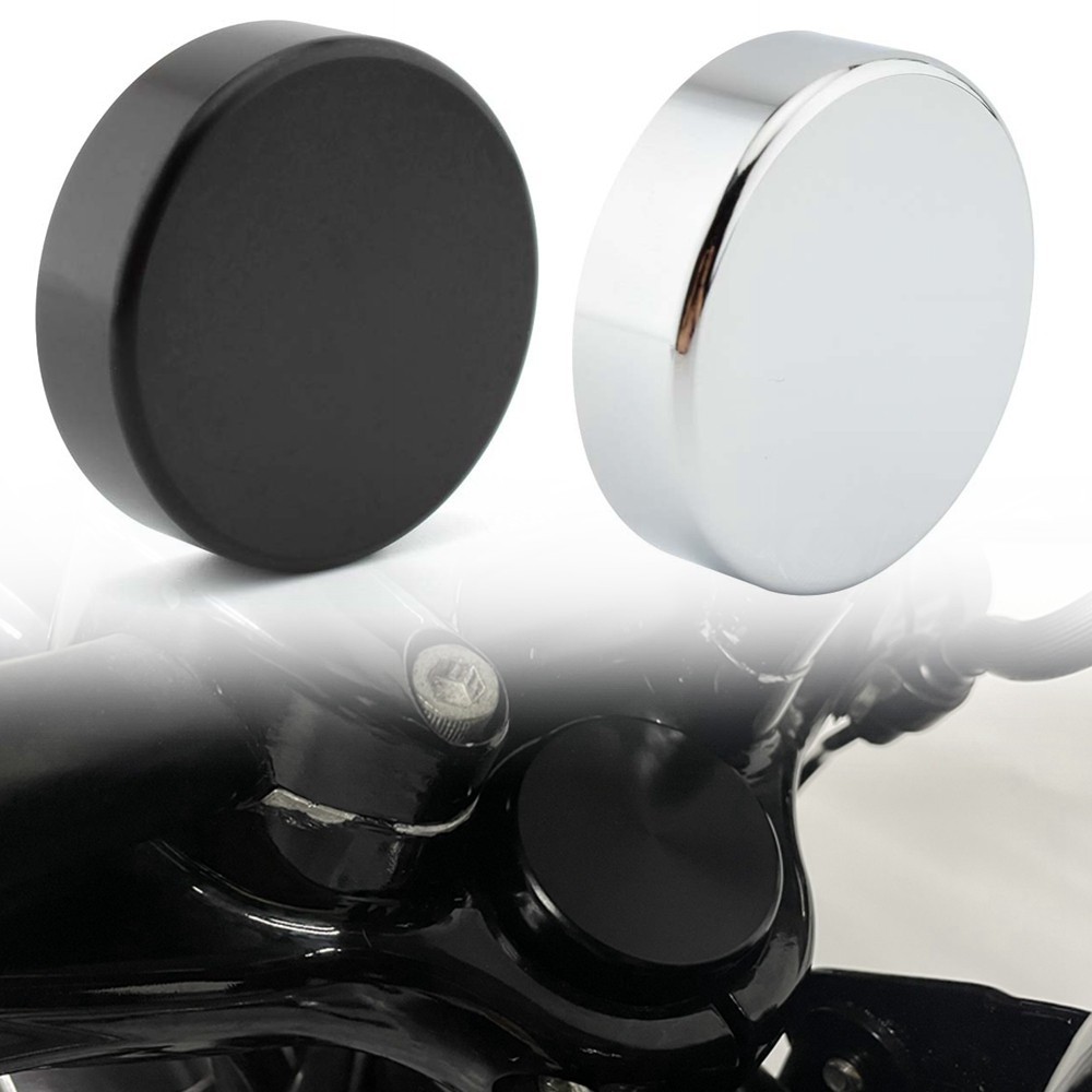 Chrome/สีดํารถจักรยานยนต์ Upper Fork Stem Center สําหรับ Harley Sportster 48 XL1200 1988-2013