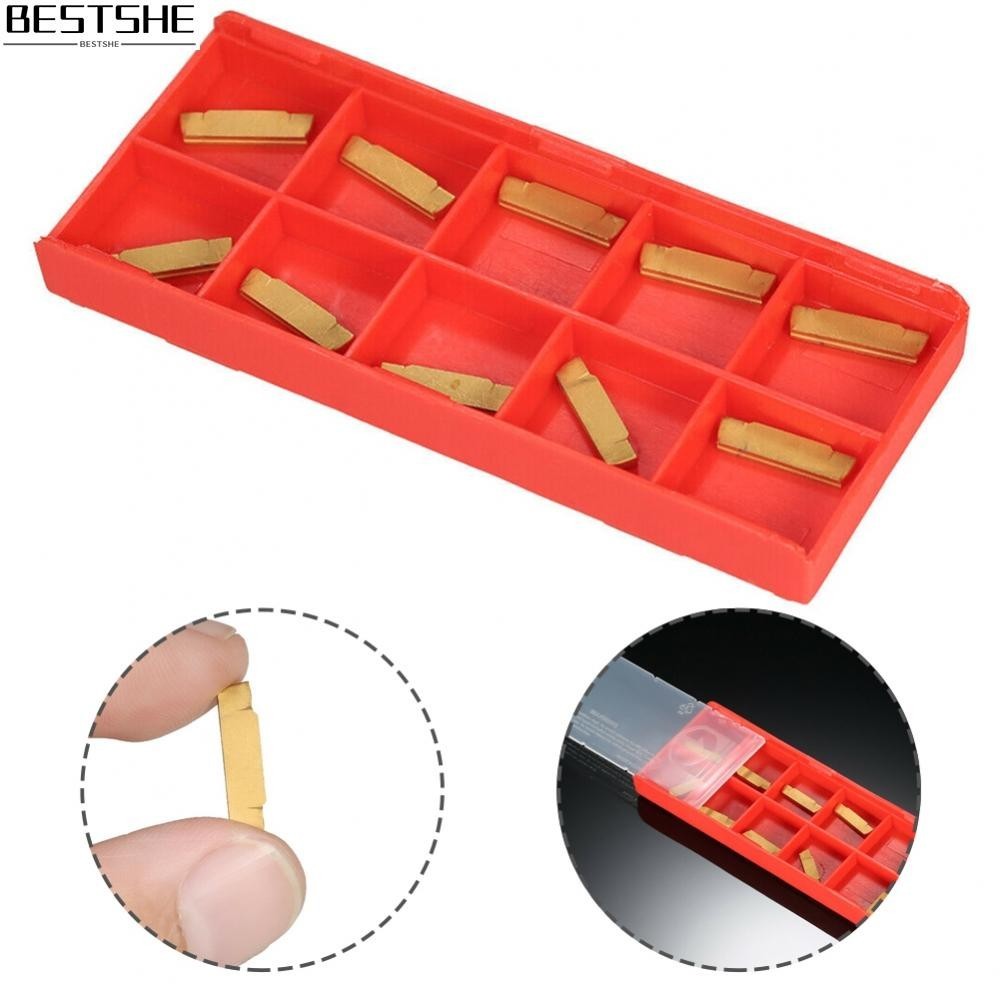 {bestshe}High quality 2mm Carbide Insert for MGEHRMGIVR Slotting Grooving Tool Pack of 10