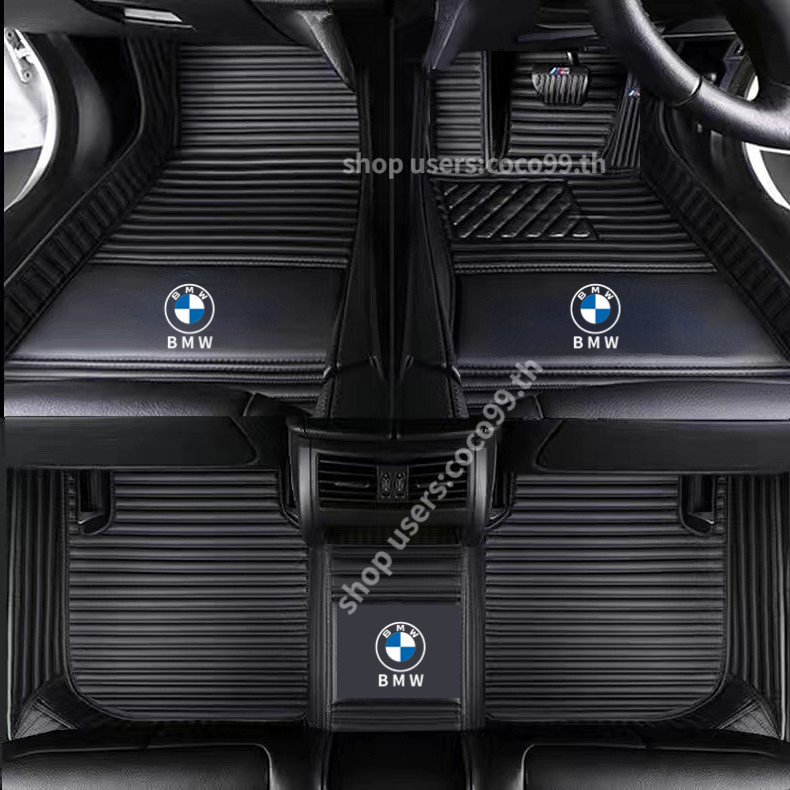พรมปูพื้นรถยนต์ แบบหนัง สําหรับ BMW X1 X2 X3 series E84 F48 U11 F49 F39 E83 F25 G01 พรมปูพื้นรถยนต์ ลายทางขวามือ สําหรับ พรมหนัง