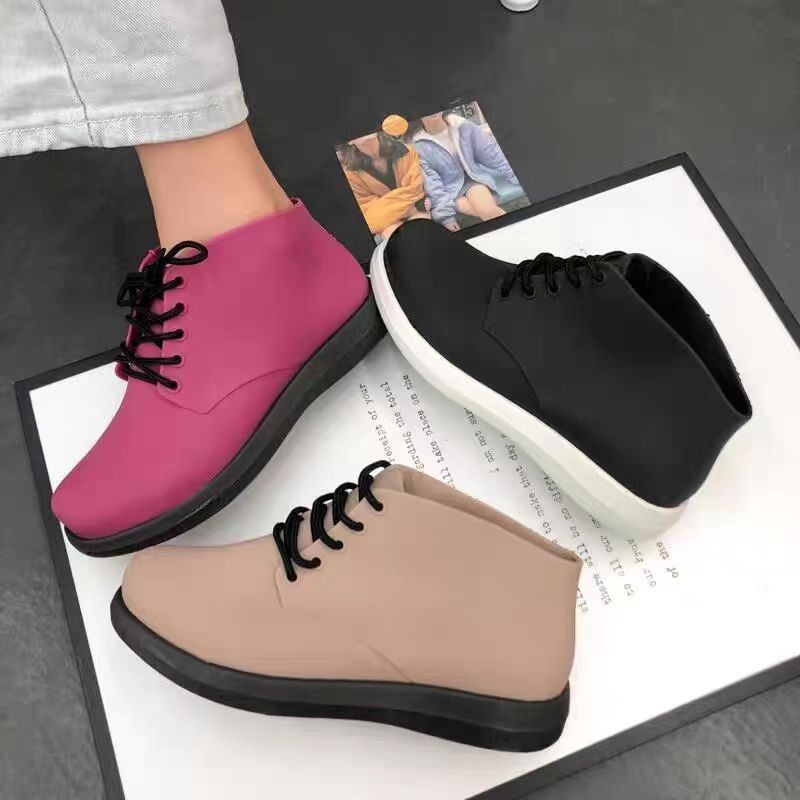 🍓EnJoy🍓 พร้อมส่ง (TO-MG) รองเท้าผ้าใบทรงผู้หญิง หุ้มส้น สี2สีดีเทลเรียบ