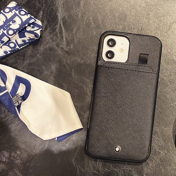 MONTBLANC เคสโทรศัพท์มือถือหนัง ป้องกันกระแทก สําหรับ iphone 14 11 12 13 15 Pro Max X Xs Xr Xsmax