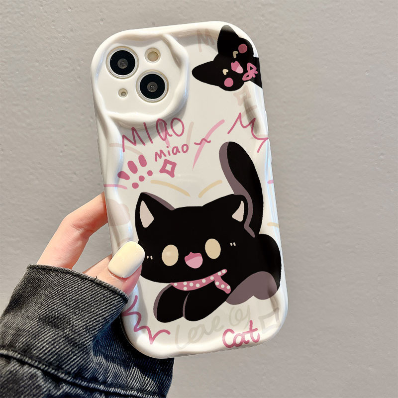 【ส่งจากไทย】จัดส่งภายใน 3 วัน เคสไอโฟน11 เคส For iPhone 11 12 13 14 15 Pro Max 7 8 Plus SE Case ลูกแมวน่ารัก ลวดลาย