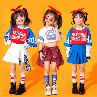 June 1 ชุดเชียร์ลีดเดอร์ เต้นรําแจ๊ส แฟชั่น สําหรับเด็กผู้หญ…