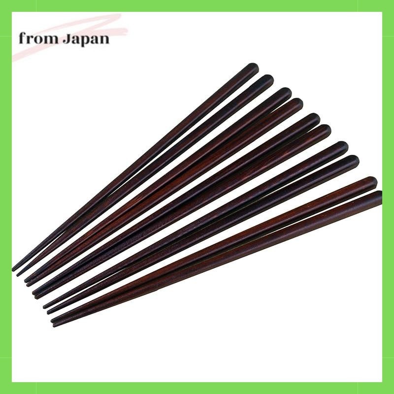 Sakai Sangyo Hiba Urushi Chopsticks (set of 5), approx. 22.5cm long, lightweight, slip resistant, Su