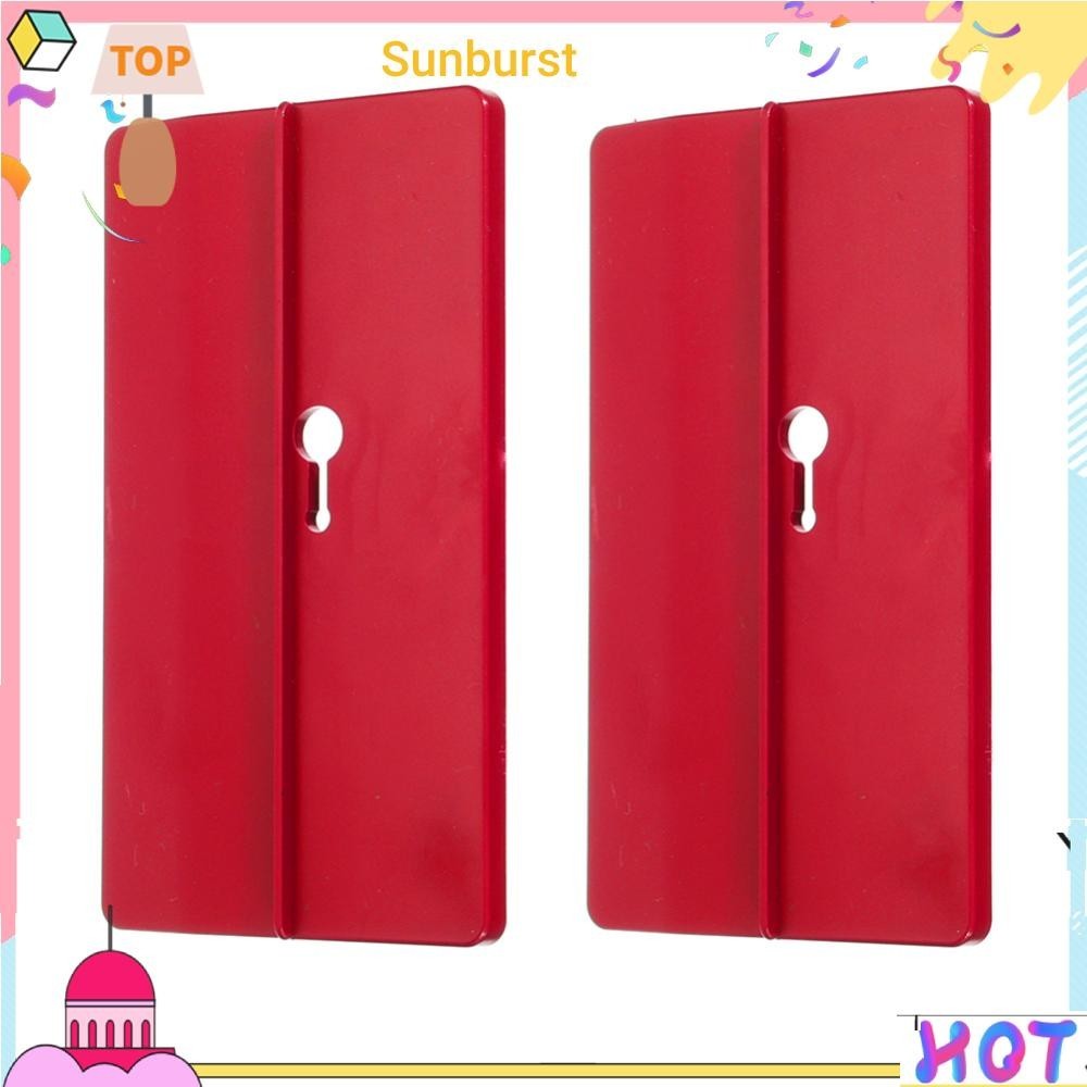 แผ่นกั้นเพดาน ผนังลาดเอียง สีแดง 2 ชิ้น ต่อชุด [Sunburst11.th]