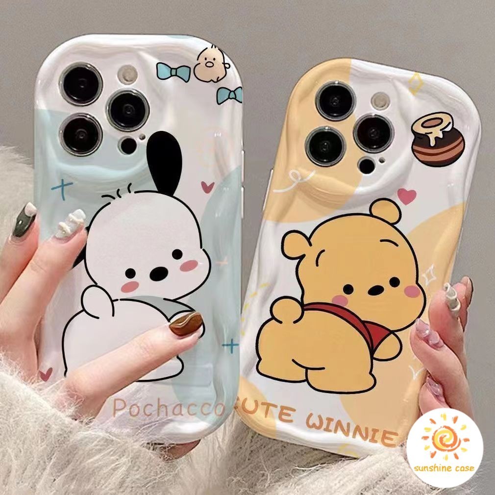 【ส่งจากไทย】จัดส่งภายใน 3 วัน วินนี่เดอะพูห์และปาชาเดอะด็อก เคสไอโฟน11 เคส For iPhone 11 12 13 Pro Max 7 8 Plus SE Case