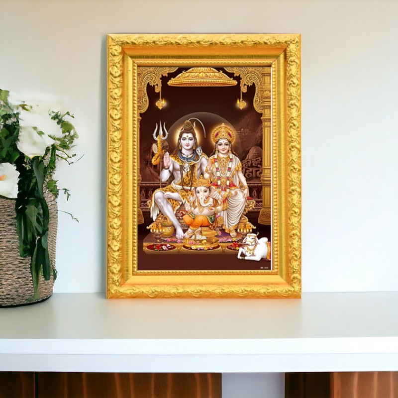 รูปภาพ รูปมงคล   รูปพระศิวะ รูปแม่อุมา ครอบครัวพระศิวะ   สไตล์มินิมอล ชีวิตรุ่งเรืองอยู่เย็นเป็นสุข