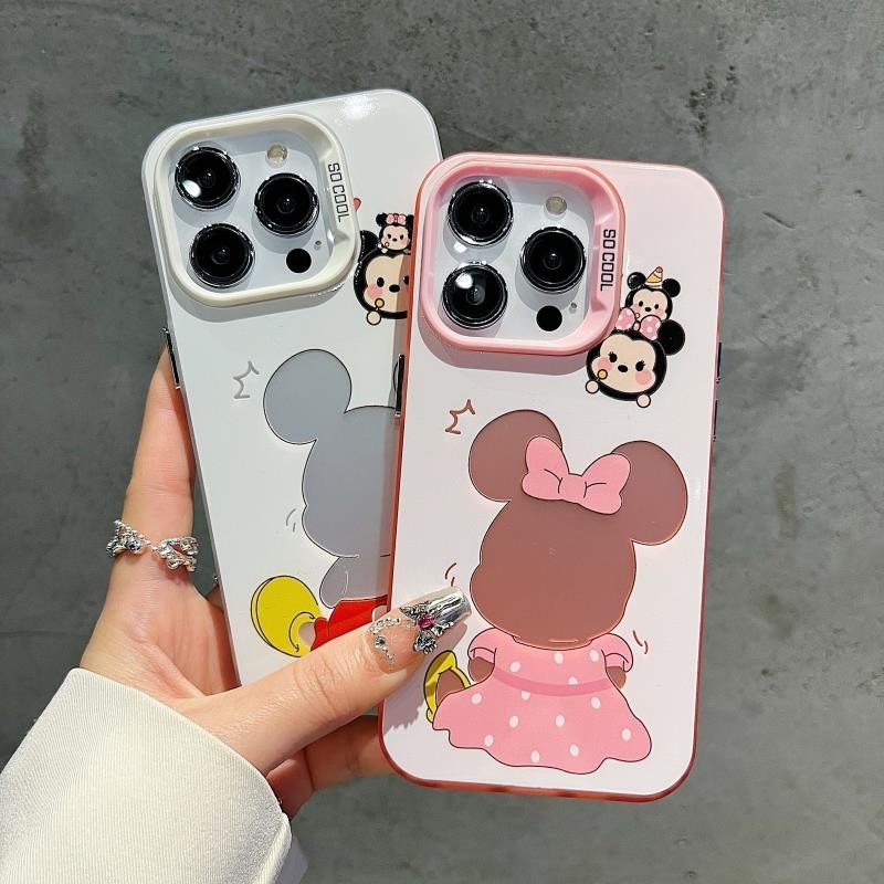 เคส iphone hone IP 11 12 IP 13 14 15plus 13 14 15 PROMAX การ์ตูนน่ารักและทันสมัยเจ้าหญิงเคสโทรศัพท์โลหะระดับไฮเอนด์พิเศษ
