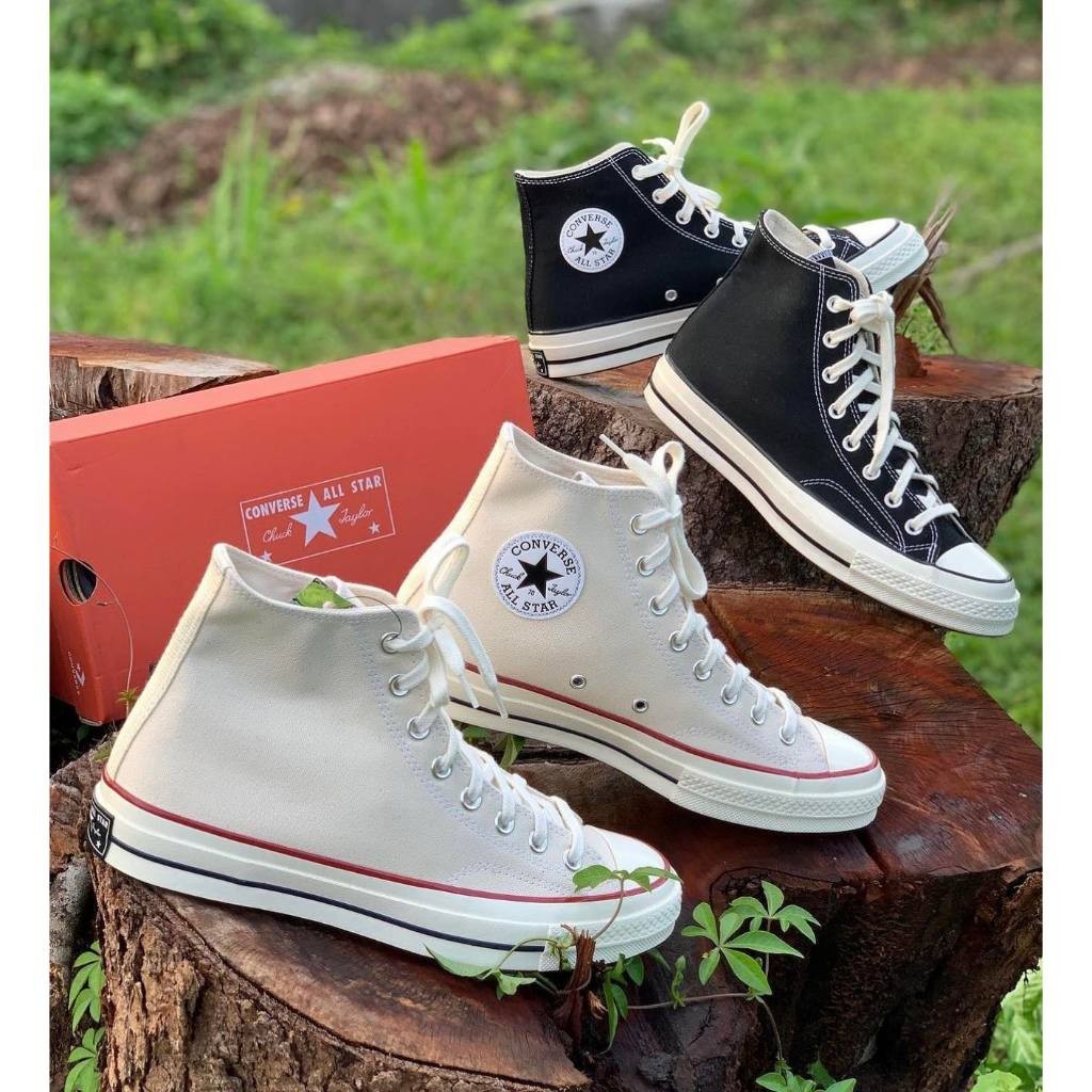 ♞,♘,♙Converse Chuck Taylor All Star 70 Hi Parchment ลิขสิทธิ์แท้สินค้าถ่ายจากตัวจริง รุ่นขายดี รองเ