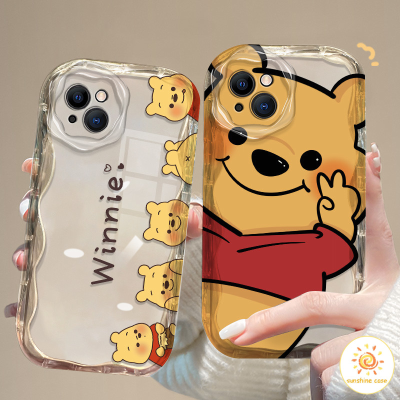 [ส่วนลด]เคสโทรศัพท์วินนี่เดอะพูห์แบบใสน่ารัก เคส ไอโฟน 11 For iPhone 11 12 13 14 15 Pro MAX X XS XR XS 6 7 8 Plus SE2020