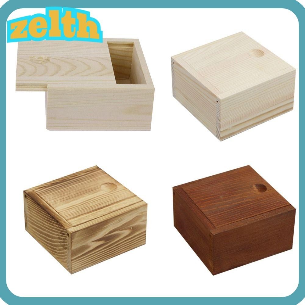 Zelth กล่องไม้เก็บเครื่องประดับ พร้อมลูกปัดสไลด์