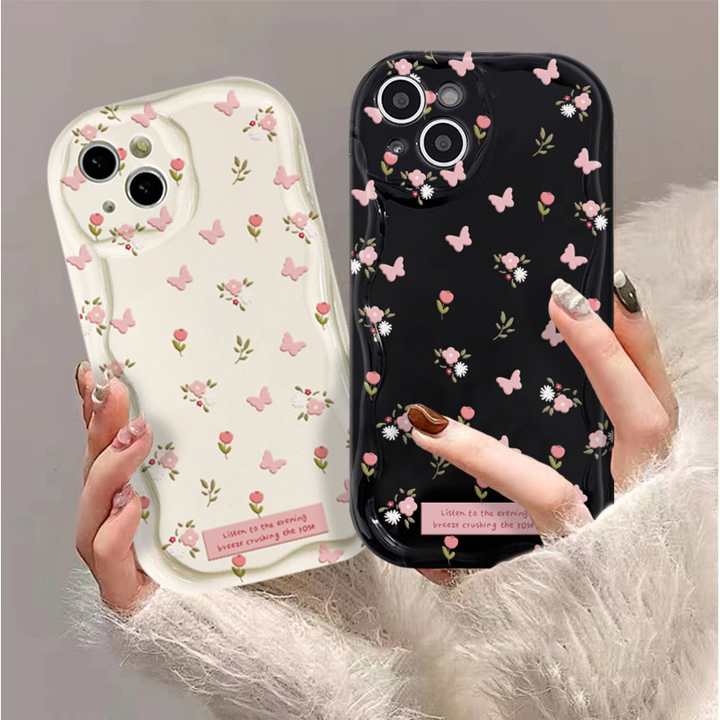 เคสโทรศัพท์มือถือ TPU นิ่ม แบบป้องกัน ลายดอกไม้ ผีเสื้อ ขนาดเล็ก สําหรับ VIVO 1819 1818 2018 1935 1902 1938 1901 1904 1906 1915 1816 1817 1820 1811 1814 1907