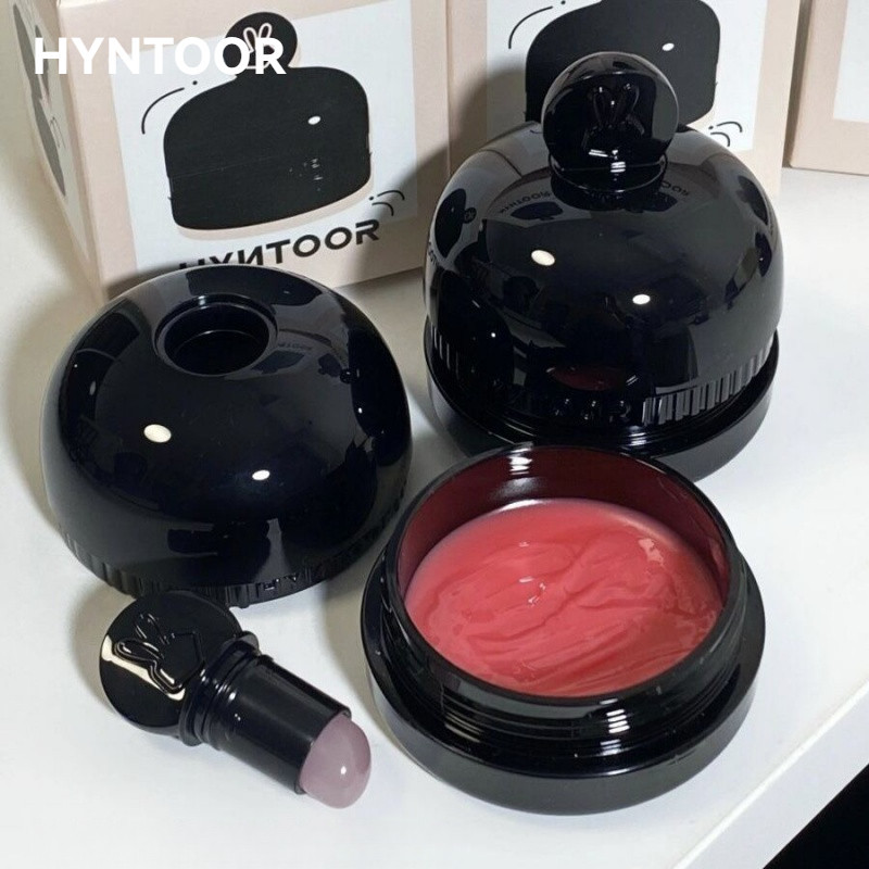 HYNTOOR ลิปกลอส ขวดมาการอง ลิปกลอสเอสเซ้นส์ มาพร้อมแปรงทาปาก ลิปกลอส ลิปสติกเพิ่มความชุ่มชื้น