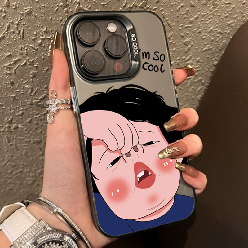 เคสโทรศัพท์มือถือแบบแข็ง กันกระแทก ลายการ์ตูนตลก สําหรับ Samsung Galaxy S23 FE S24 S23 S22 S21 Ultra Plus S20 S21 FE Note 20 Ultra