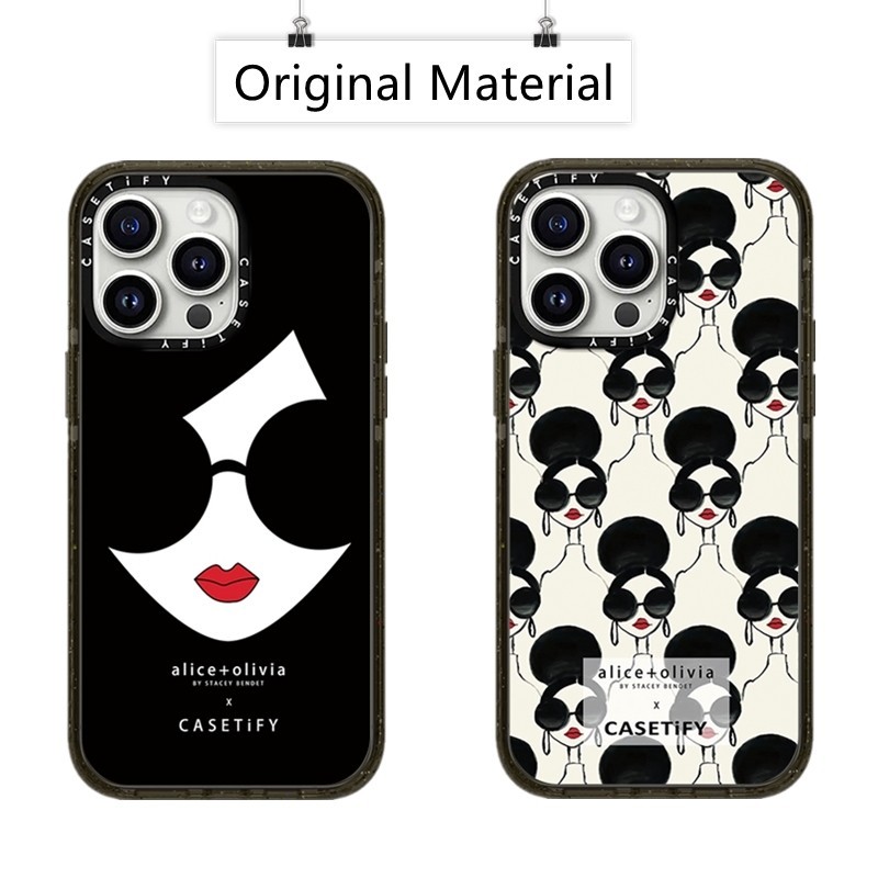 CASETiFY Olivia Alice Girl Boss Hard Case For iPhone 15 14 Plus 11 12 13 Pro 15Pro Max impact Clear 