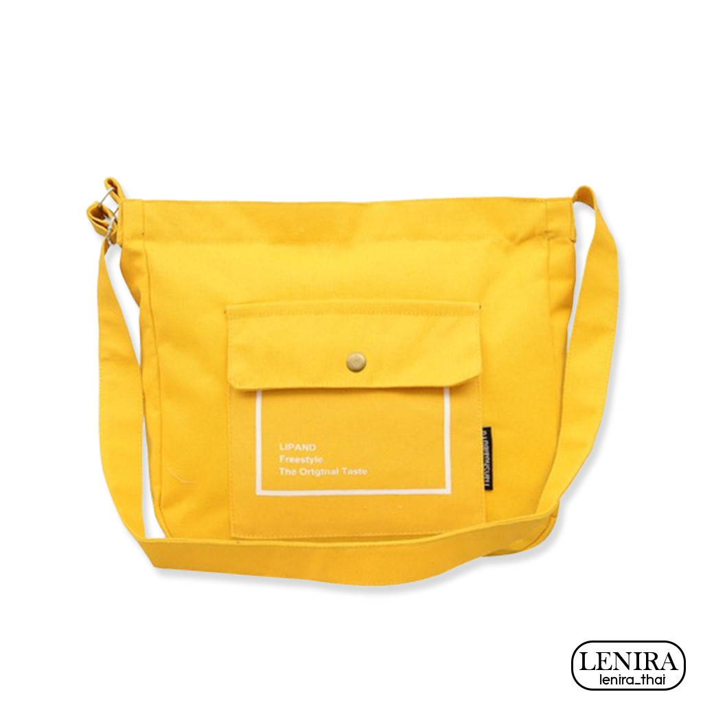 Lenira(B495) กระเป๋าผ้าสะพายข้างLIPANDน่ารัก