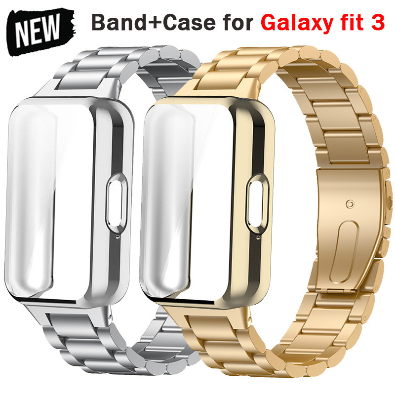 สายเหล็ก + เคส TPU อุปกรณ์เสริม สําหรับ Samsung Galaxy Fit 3 Samsung Galaxy fit3