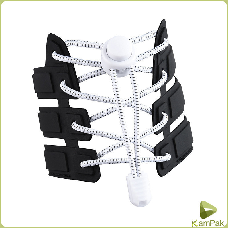 KamPak เชือกผูกรองเท้า แบบยืดหยุ่น แบบคลิปล๊อค ความยาว 120cm  shoelaces