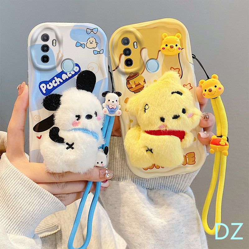 เคส Oppo A53 A2020 กรณีโทรศัพท์มือถือ ตุ๊กตาน่ารัก สร้อยข้อมือ TYMR