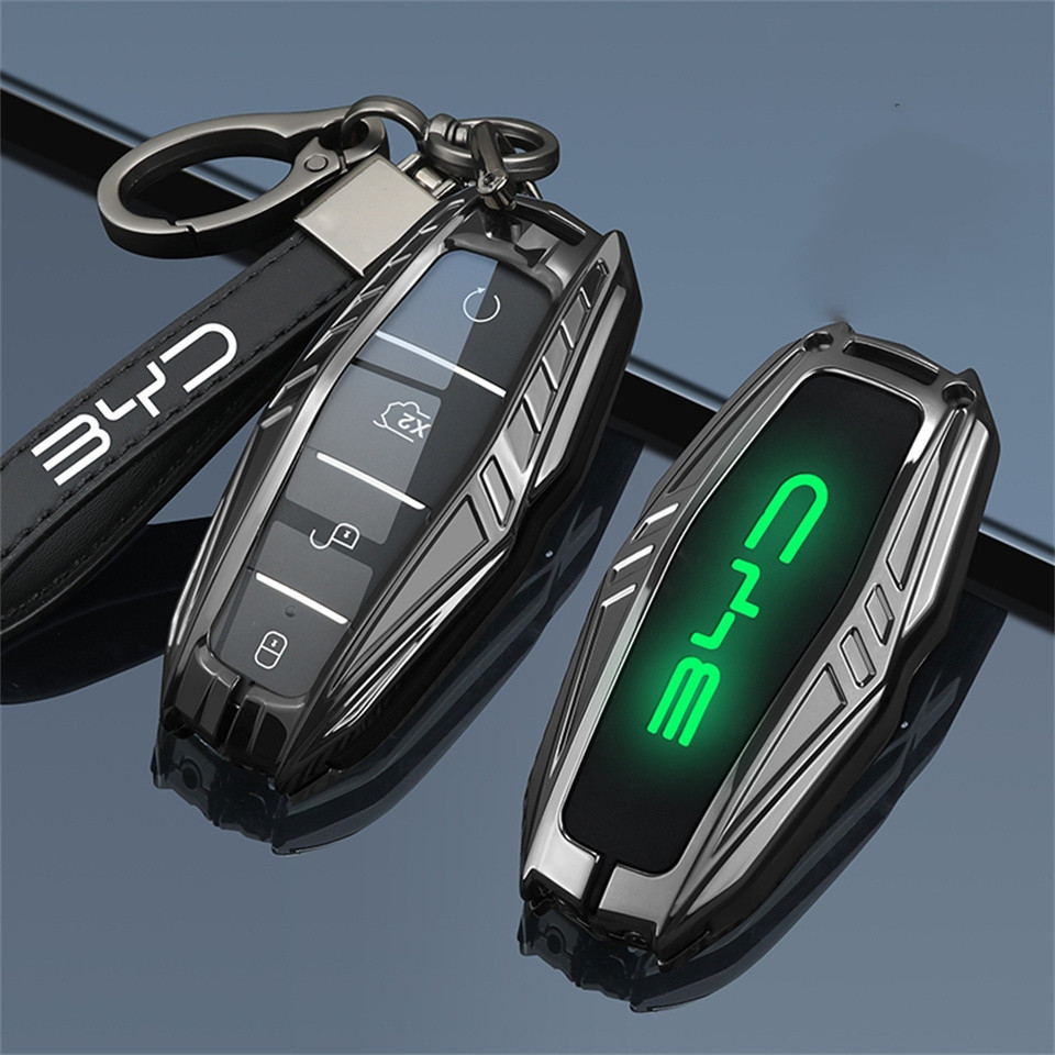 🇹🇭ส่งจากศูนย์ไทยครับ🇹🇭  ฝาครอบกุญแจรถสมาร์ทคีย์ระยะไกลสำหรับ BYD Atto3 Dolphin Seal กระเป๋าอุปกรณ์เสริมพวงกุญแจ Keyring กุญแจครอบคลุม